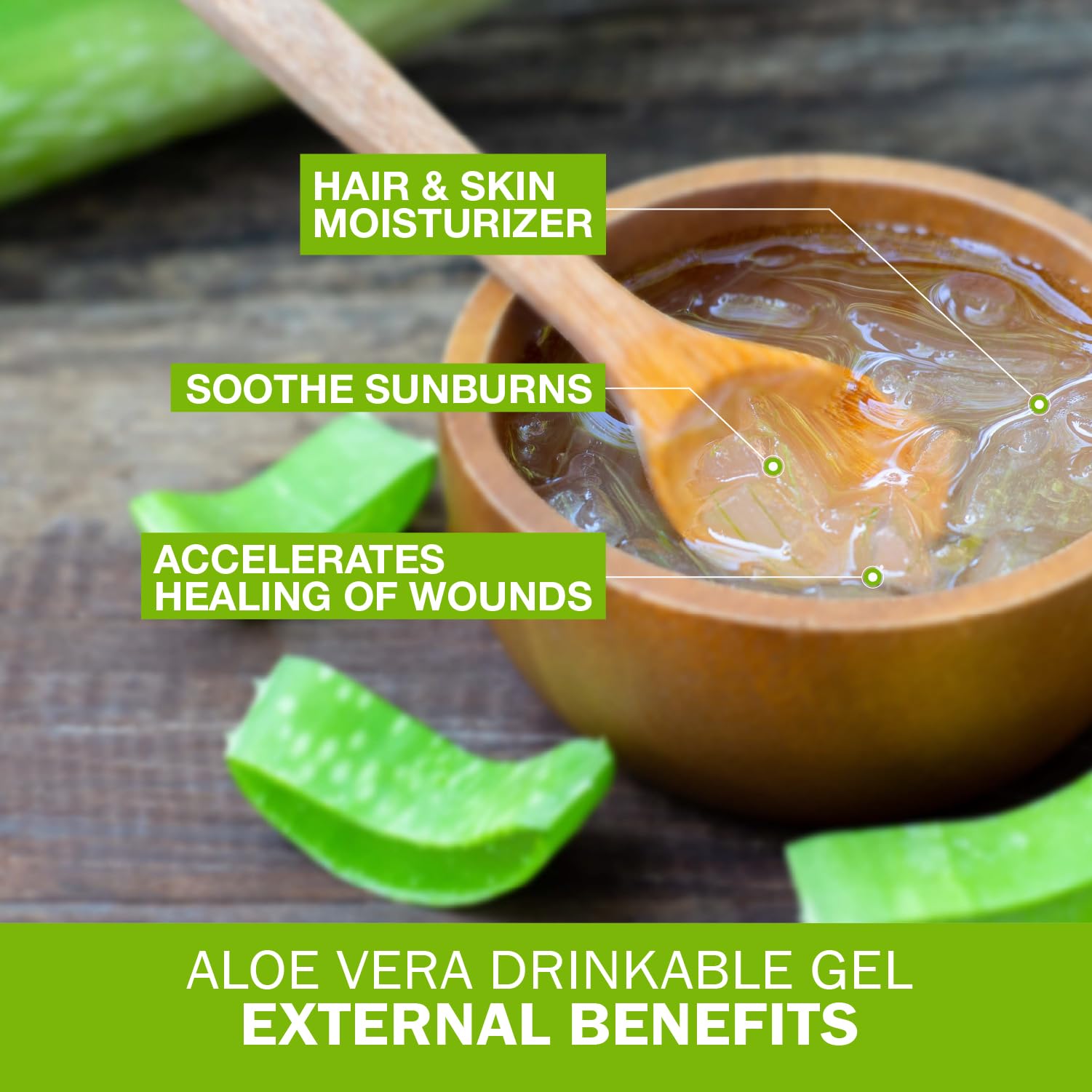 Land Art Aloe Vera Gel with fresh oranges and tangerines