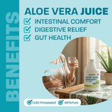 Land Art Aloe Vera Juice 99.7% Pure 1L back view