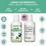 Land Art Liquid Chlorophyll 500ml bottle packaging