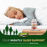 LANDAU Chewable Melatonin 1 mg Tablets in a hand