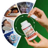 LANDAU Chewable Melatonin 1MG tablet on a wooden surface