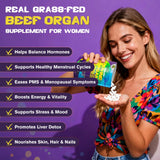 lanhuilin Female-Focused Beef Organ Complex capsules in a hand