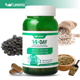 Lanomiz Prebiotic Supplement 95g back view showing ingredients