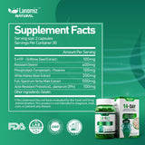 Lanomiz Prebiotic Supplement 95g displayed with fresh fruits