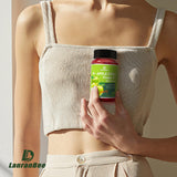 LanranBee Apple Cider Vinegar Gummies with a glass of water