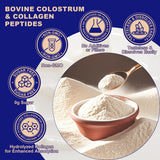 LanranBee Colostrum and Collagen Powder on a kitchen counter