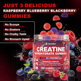 LanranBee Creatine Gummies on a wooden table