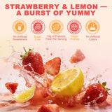 LanranBee Daily Fibre Support Gummies with a measuring spoon
