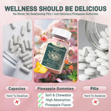LanranBee Women's Probiotic Gummies with fresh pineapple