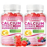 LANSHI Calcium Citrate Gummies 1200mg front view with packaging
