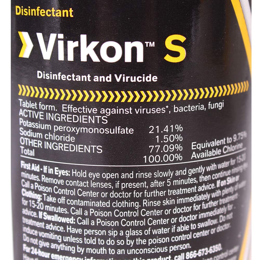 Lanxess Virkon-S 50-Tablet Disinfectant for Pets tablets close-up