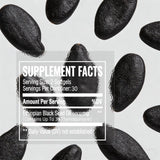 LANZF Black Seed Oil Softgels back view with ingredient details
