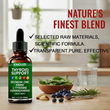 LANZF Thyroid Support Liquid Drops in a glass of water