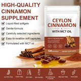 laraspi Cinnamon Supplement side view with nutritional information