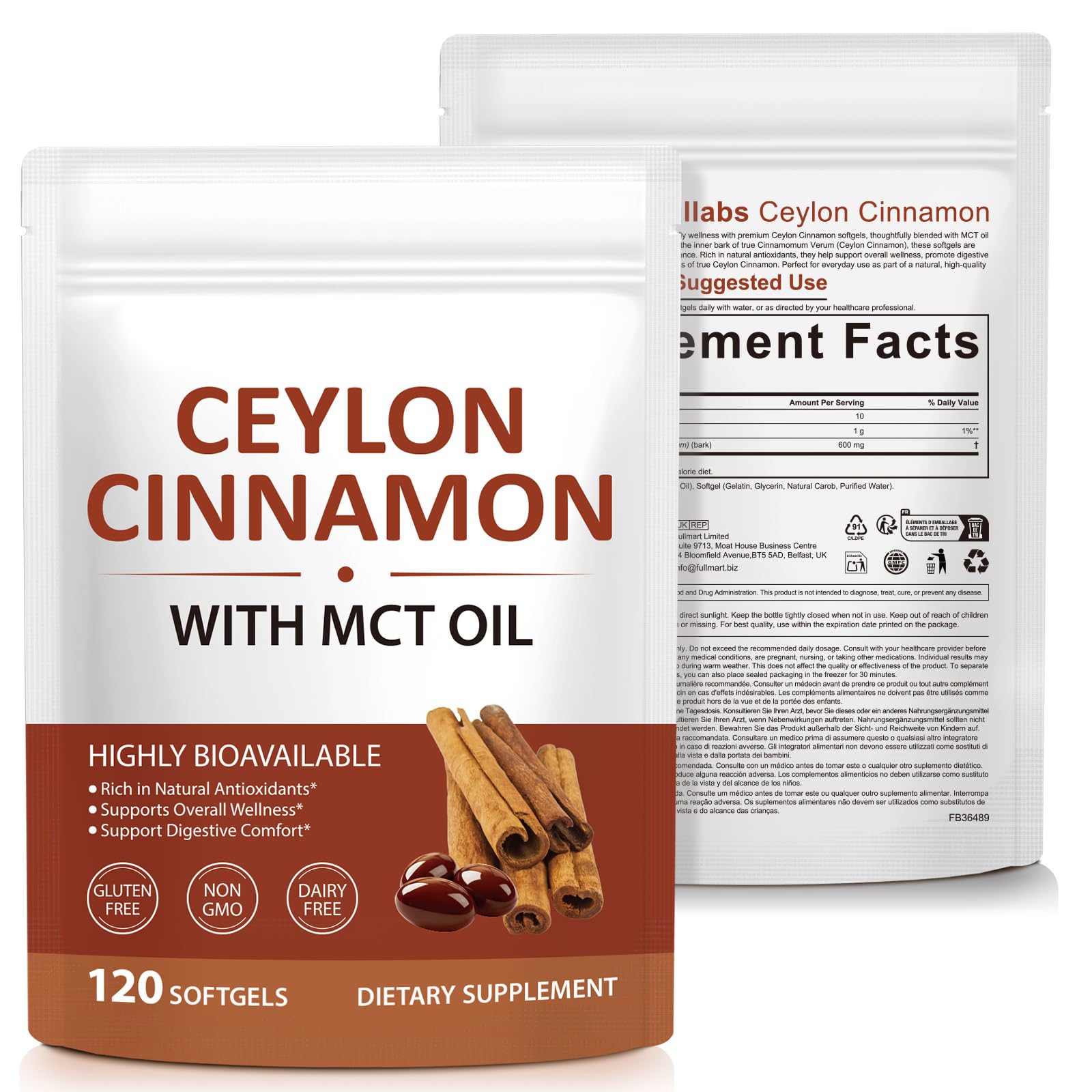 laraspi Cinnamon Supplement with other herbal supplements