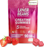 Laser Beams Creatine Gummies 410g front view with packaging