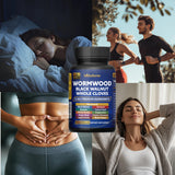 laslafarm Wormwood Herb Supplement bottle side view