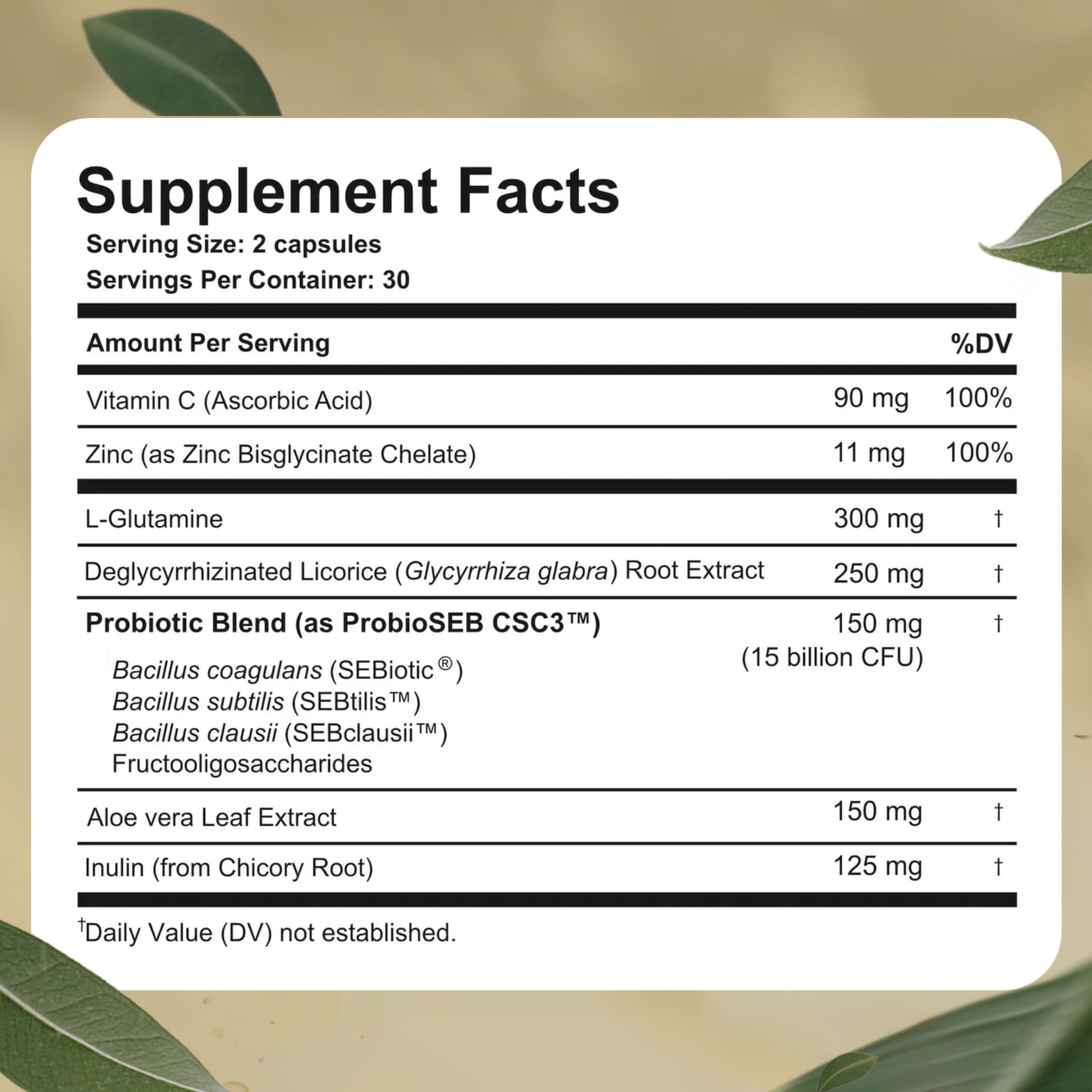 Law Of Nature Best Days Formula Probiotics label close-up
