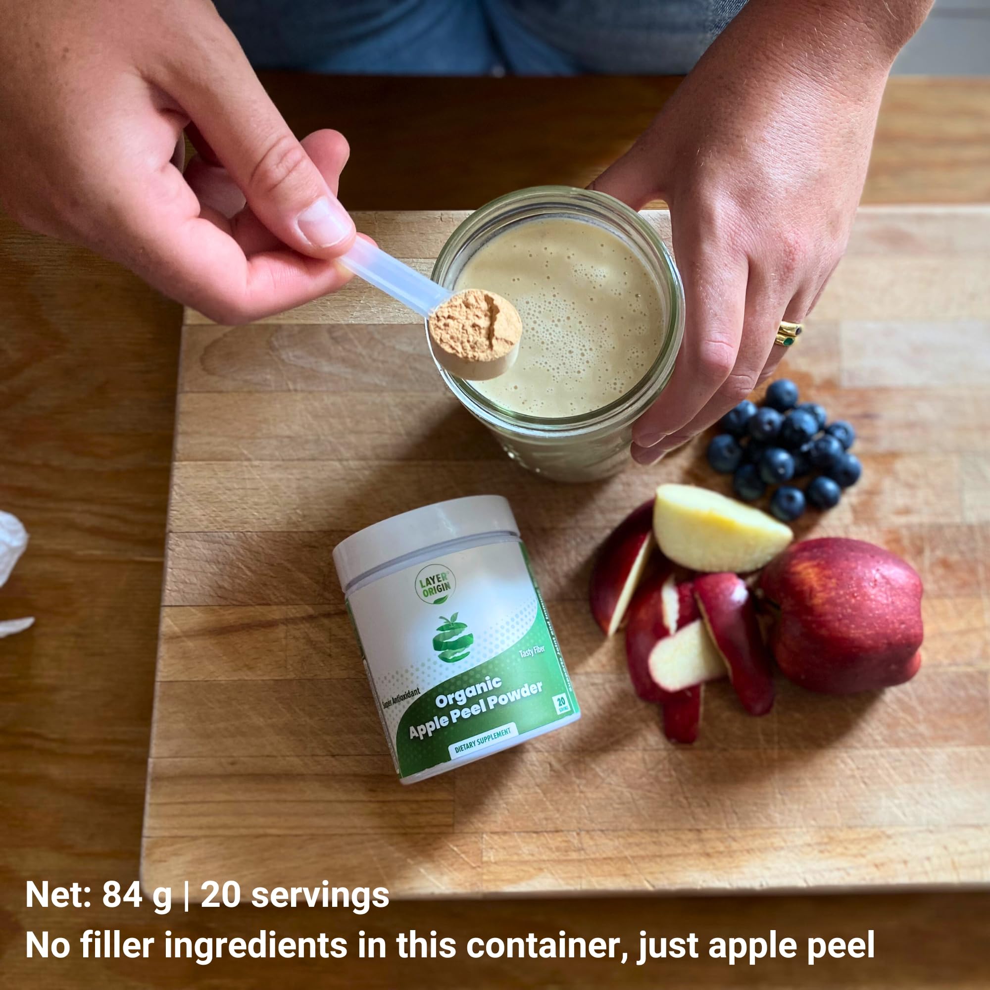 Layer Origin Organic Apple Peel Powder nutritional information