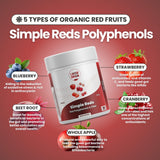 Layer Origin Simple Reds 240g lifestyle shot with fruits