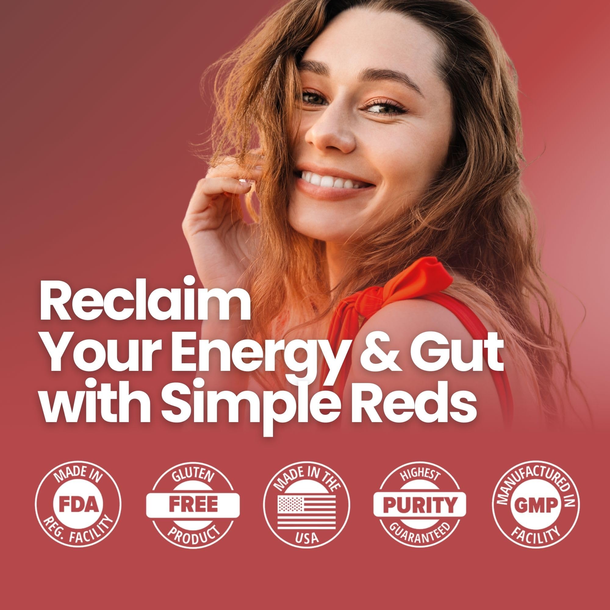 Layer Origin Simple Reds 240g scoop with powder