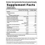 Lazpowfi Biotin Gummies open bottle with gummies visible
