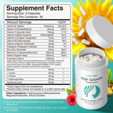 Lazpowfi Hair Growth Vitamins bottle side view
