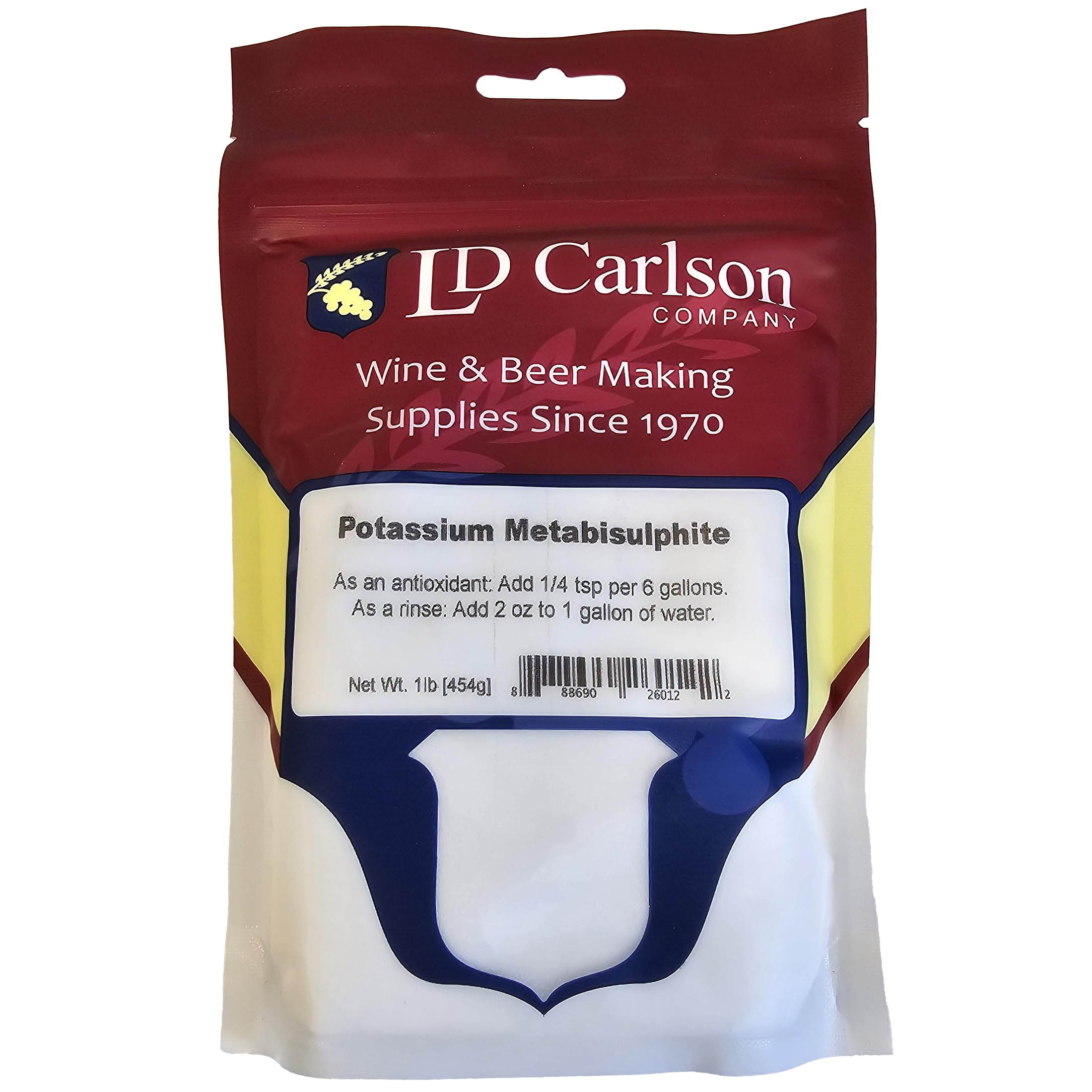 LD Carlson Potassium Metabisulfite 1 lb packaging front view