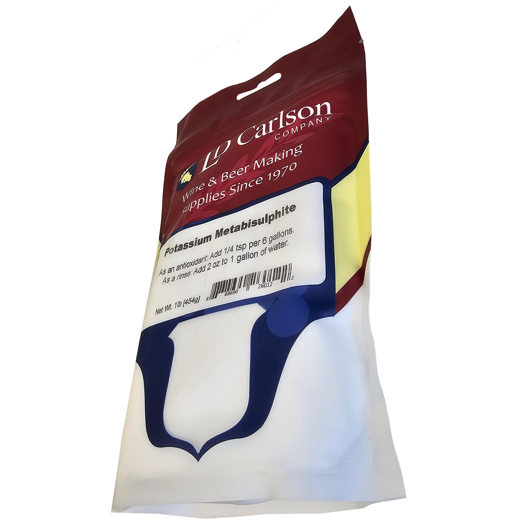 LD Carlson Potassium Metabisulfite powder close-up