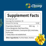 LeaforClensey Herbal Supplement 141g liquid formula lifestyle scene