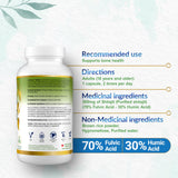LEAFSOURCE Organic Humic Fulvic Acid Complex 108g label close-up