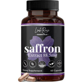 Leah Rose Essentials Pure Saffron Supplements bottle front view
