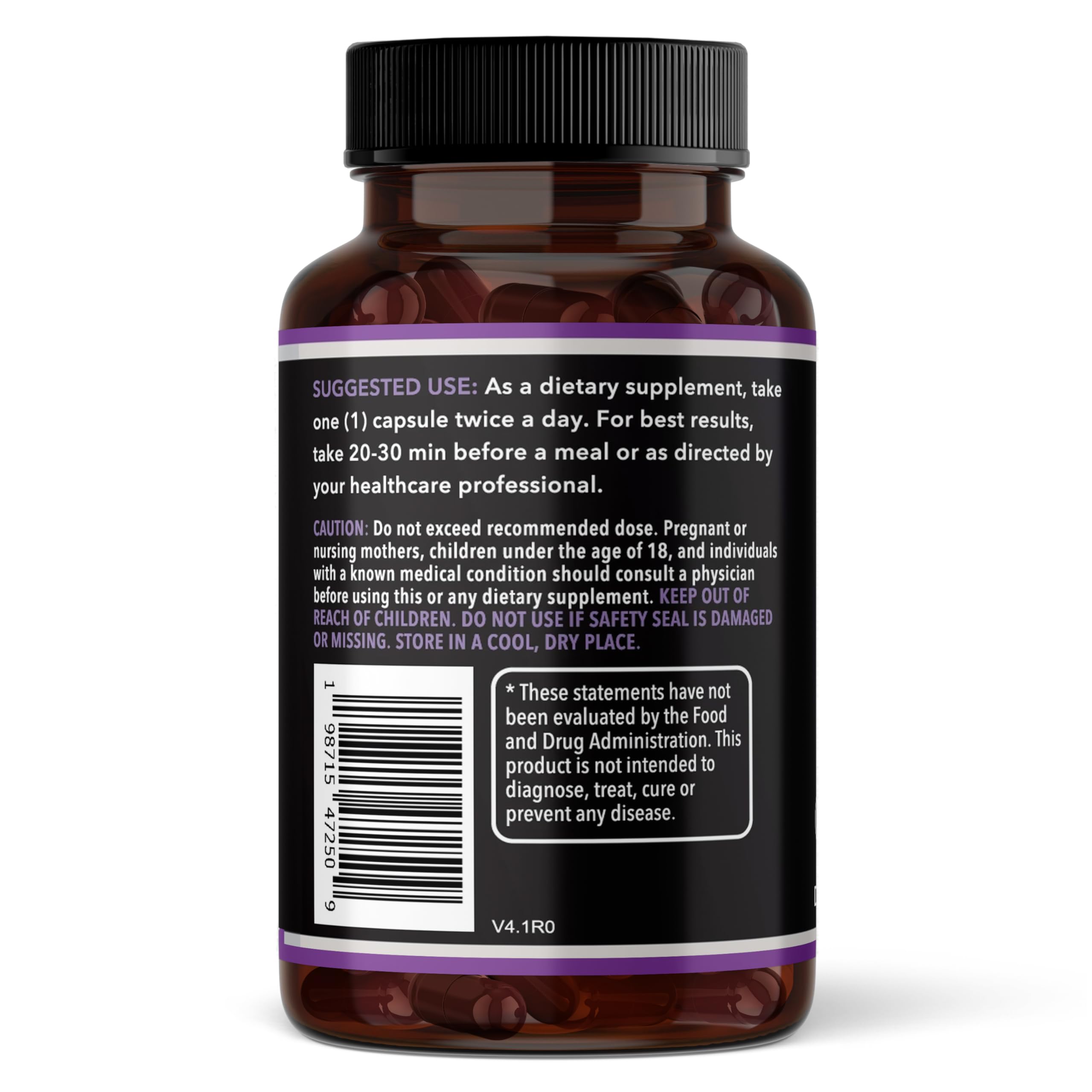 Leah Rose Essentials Pure Saffron Supplements capsules on a wooden table