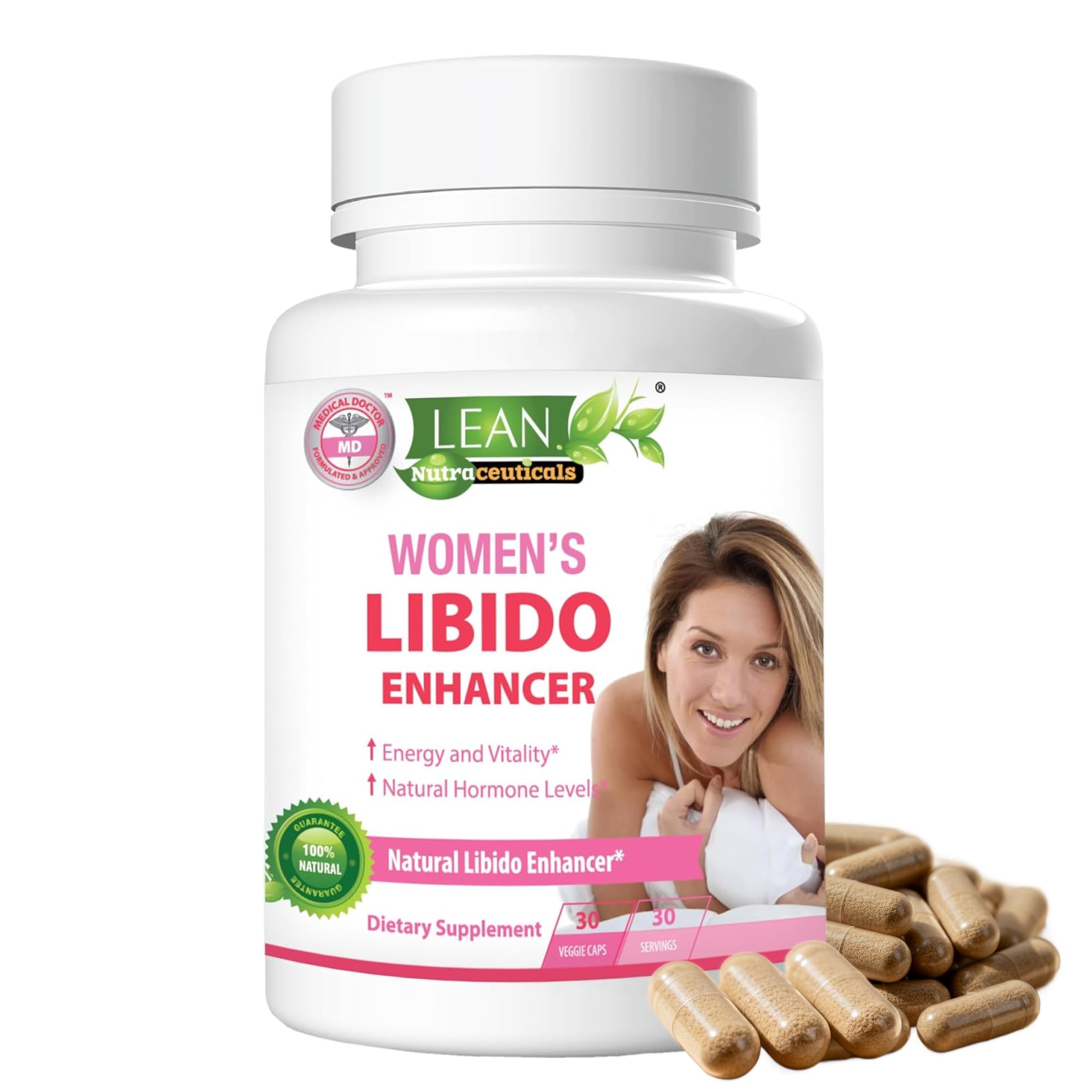 LEAN Nutraceuticals Horny Goat Weed Supplement front view