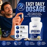 Leaping Lynx Apigenin Supplement bottle side view