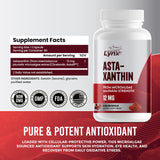 Leaping Lynx Astaxanthin bottle with 60 capsules