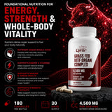Leaping Lynx Beef Liver Capsules with nutritional information