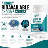 Leaping Lynx Citicoline 1000 mg supplement capsules in bottle