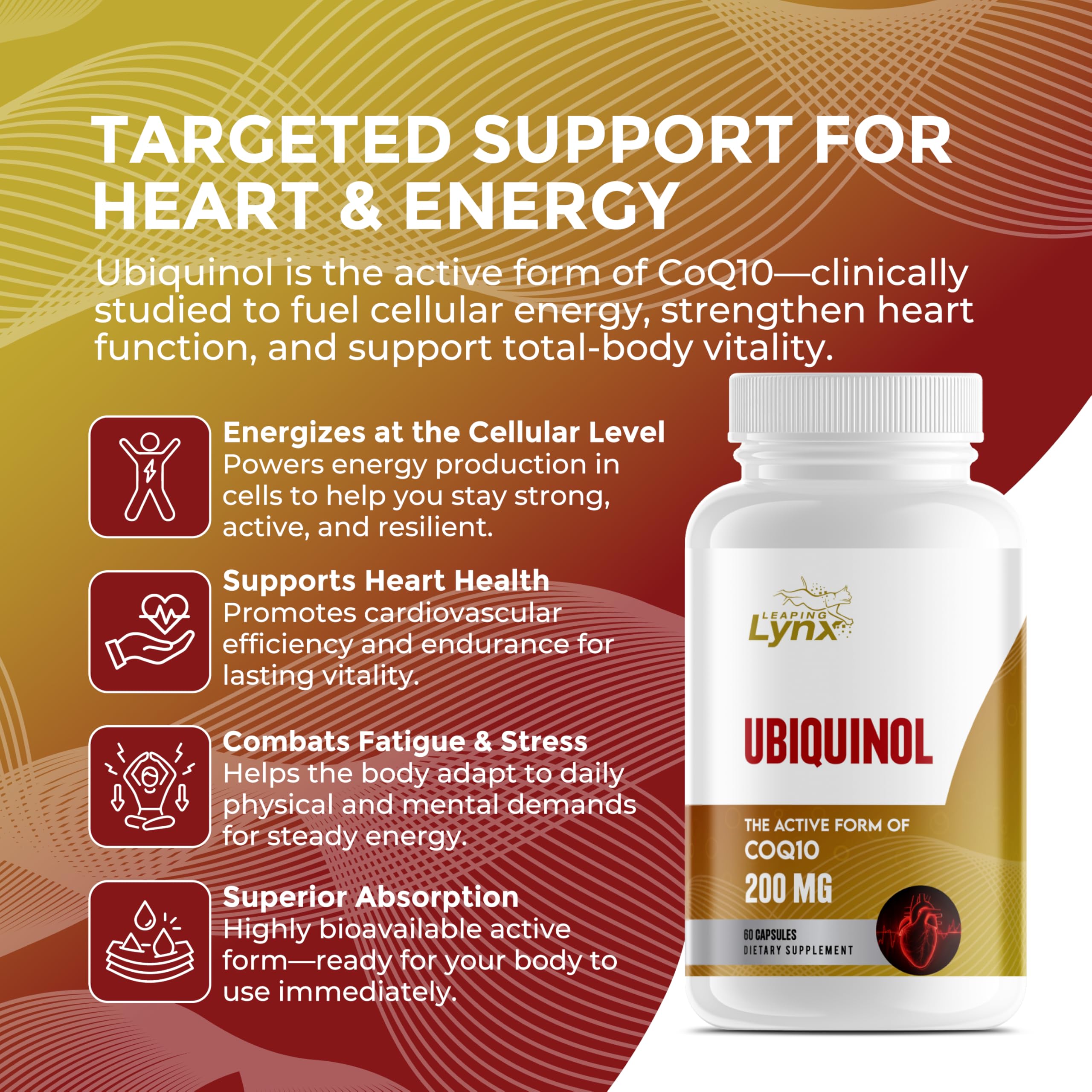 Leaping Lynx CoQ10 Ubiquinol lifestyle scene