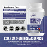 Leaping Lynx Magnesium Glycinate capsules on a table