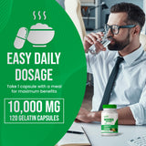 Leaping Lynx Moringa Leaf Extract capsules with measuring spoon