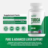 Leaping Lynx TUDCA 500mg supplement capsule close-up