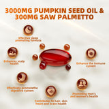 Lecory Pumpkin Seed Oil Softgels back view with ingredient list