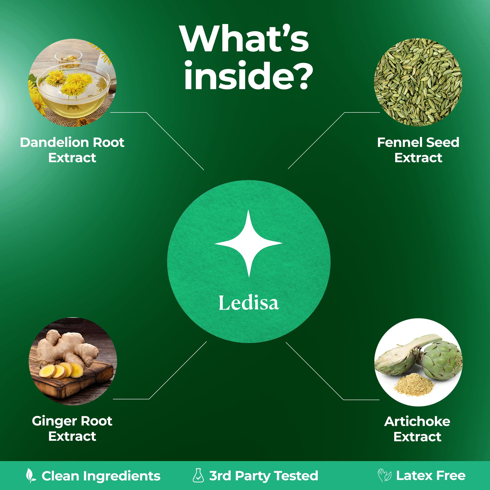 Ledisa Dietary Fibres Patches displayed on a table