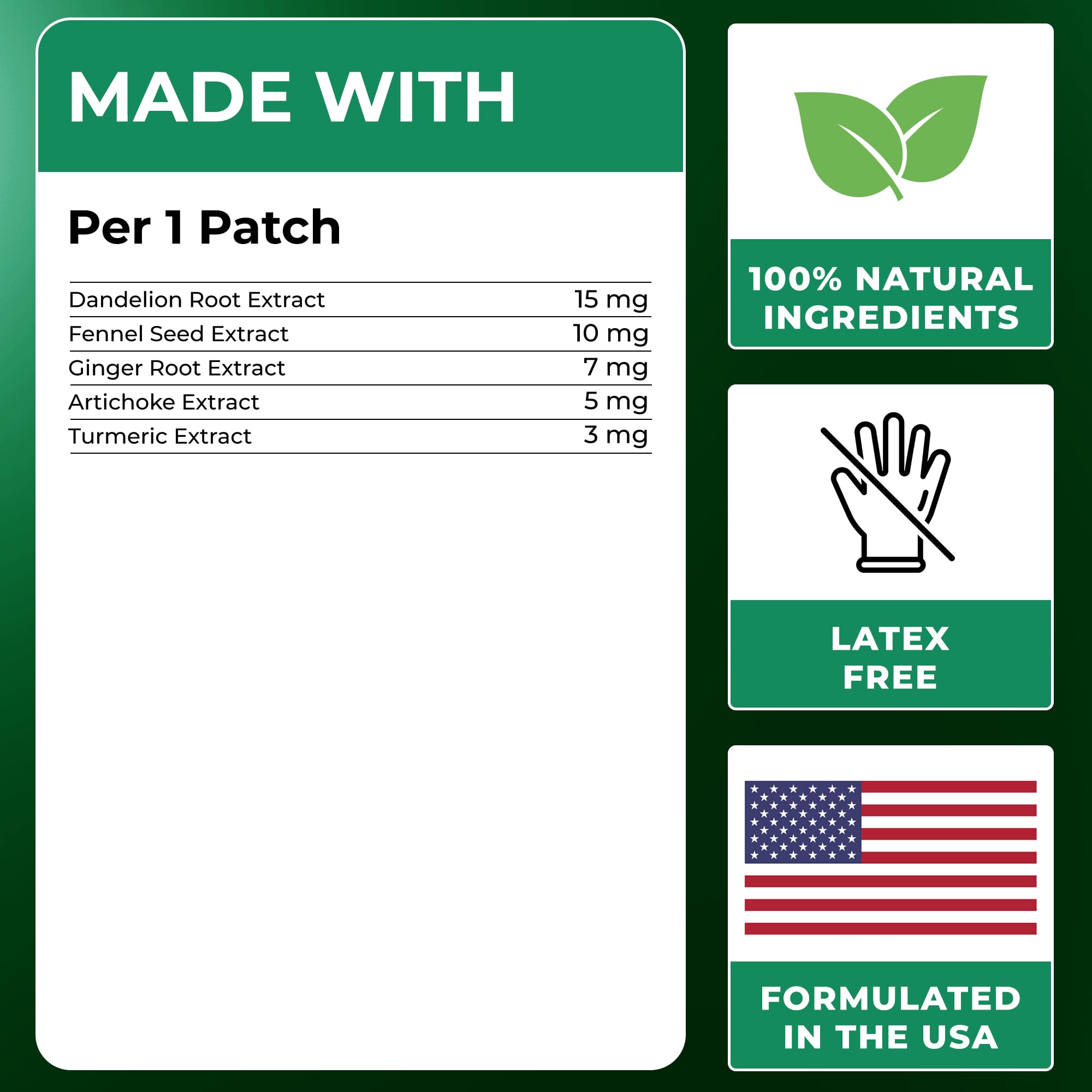 Ledisa Dietary Fibres Patches packaging details