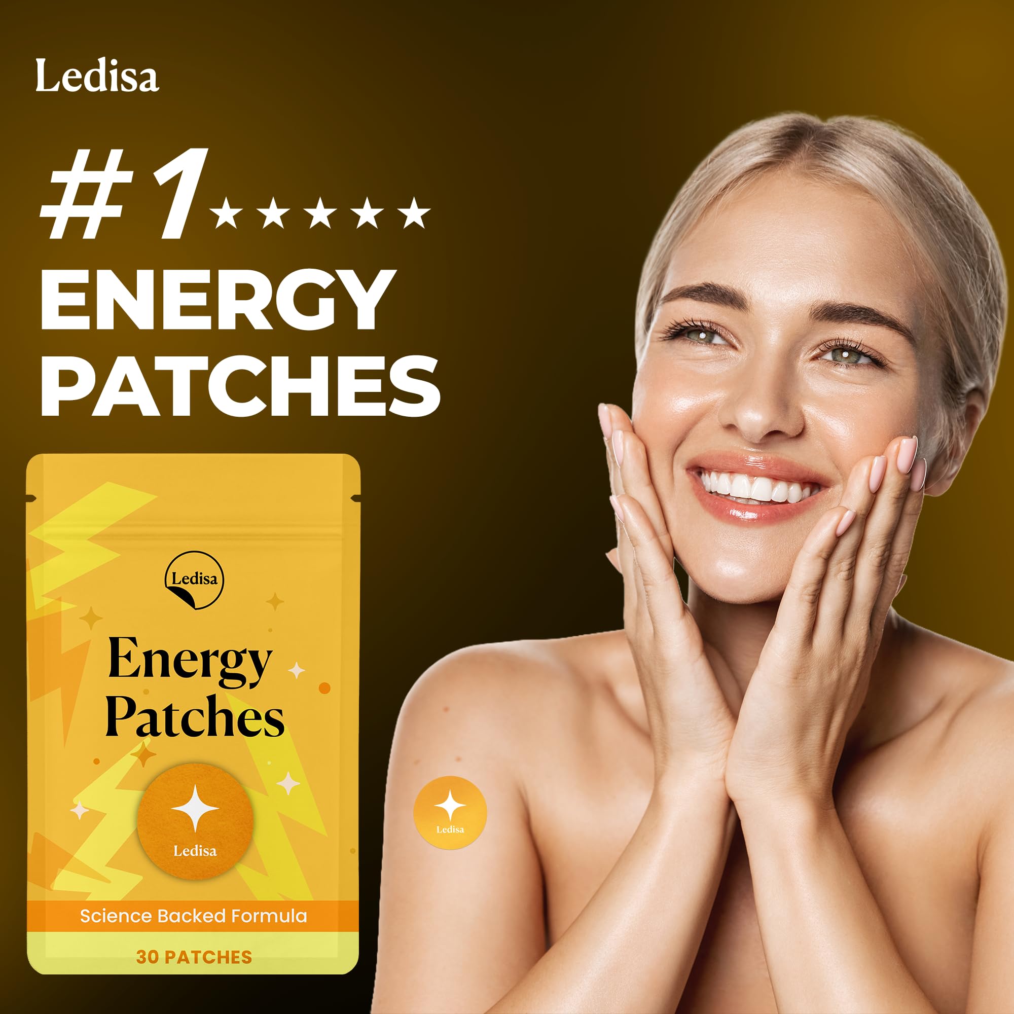 Ledisa Skin Patch applied on skin