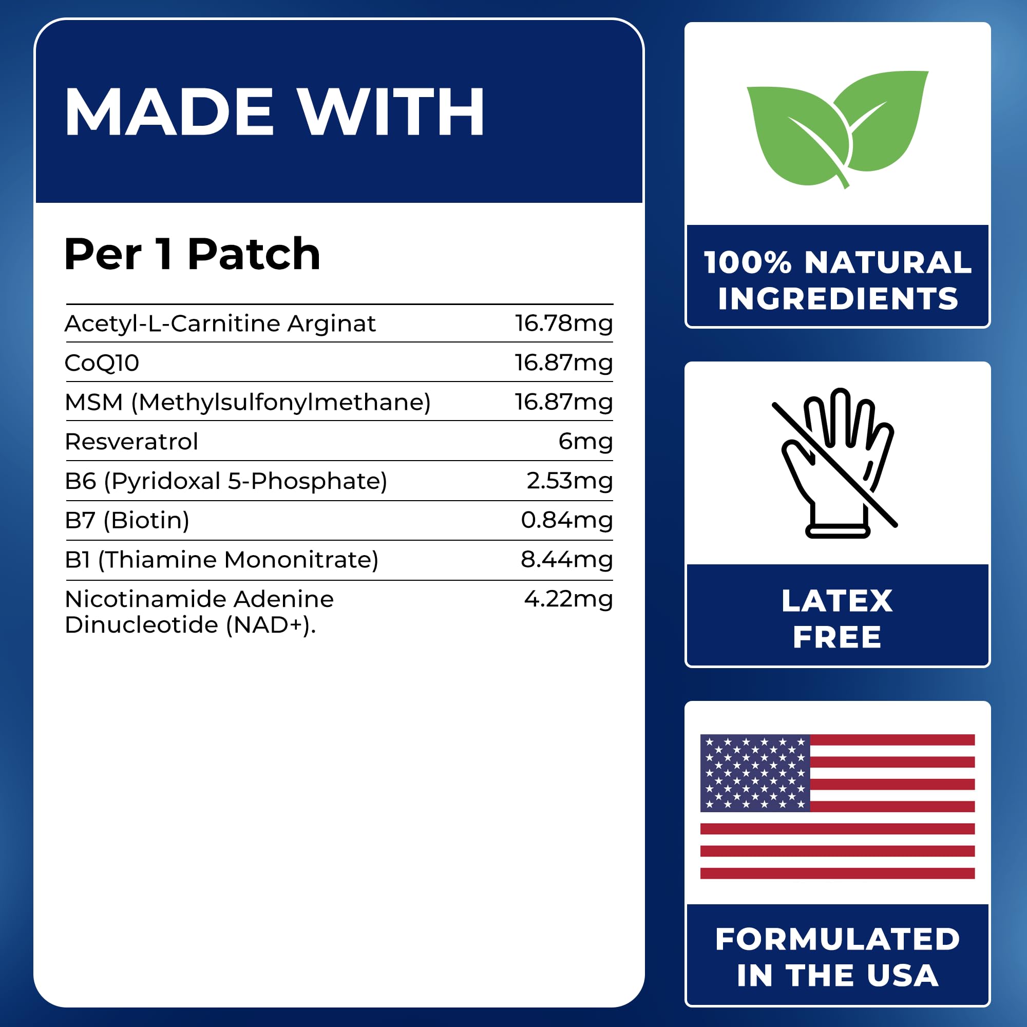 Ledisa Skin Patches close-up of natural ingredients