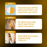 Ledisa Skin Patches lifestyle scene with user