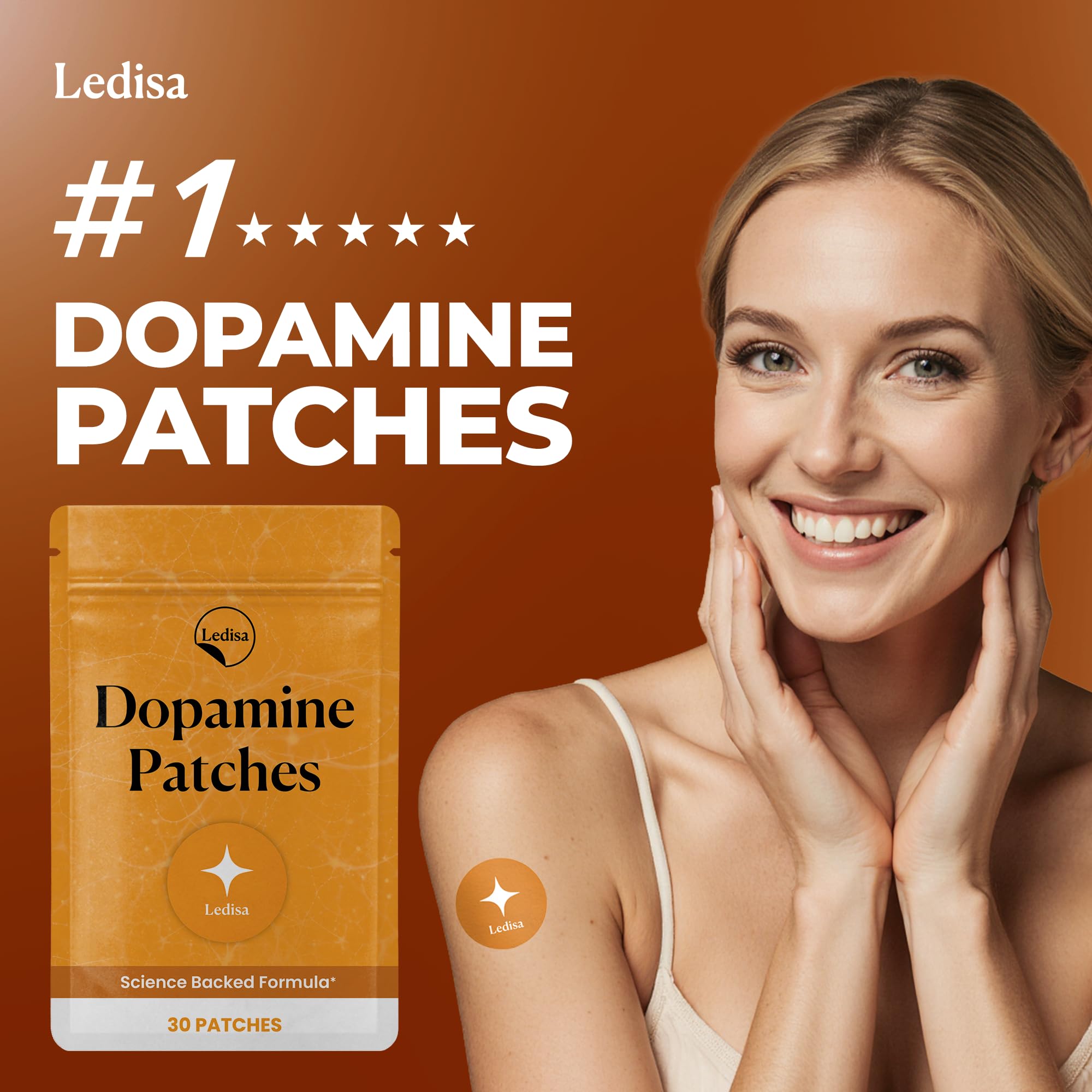 Ledisa Vitamin Patch applied on skin