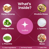 Ledisa Vitamin Patches back view showing ingredients